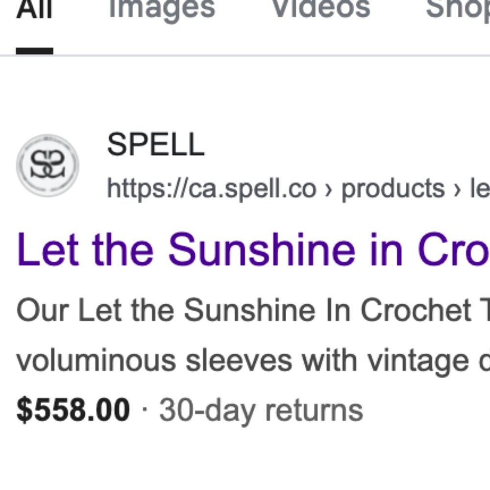 Spell Let the sunshine crochet rainbow crop L - Picture 8 of 12